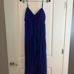 Petal & Pup Blue Maxi Dress with Spaghetti Straps
